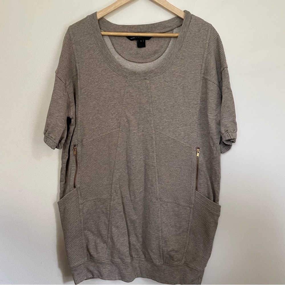 Unique Marc by Marc Jacob’s Brown Short Sleeve Tunic Dress with Pockets Size S